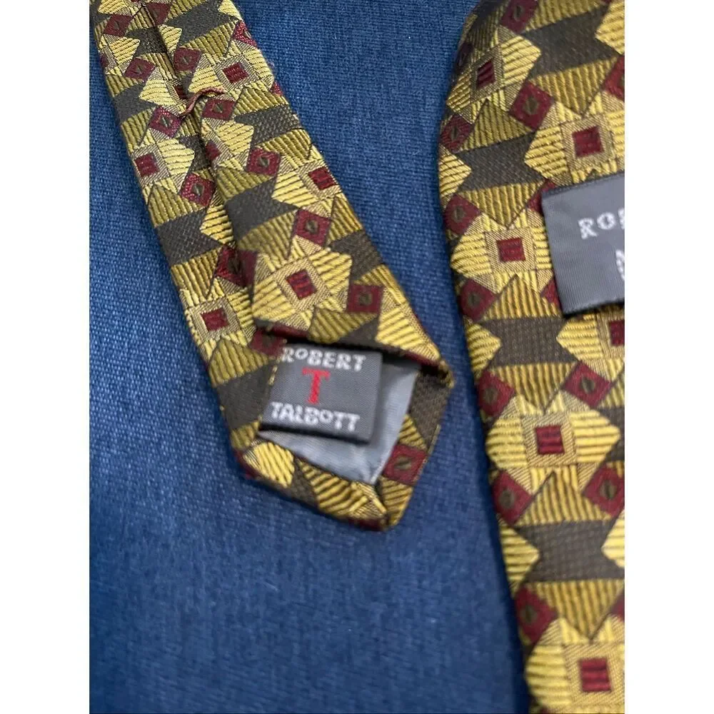 Vintage Robert Talbott Nordstrom Men’s Geometric Style Silk Tie